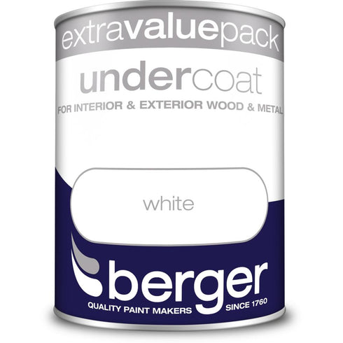 WHITE  BERGER UNDERCOAT  1.25LT